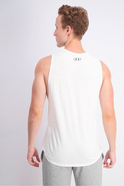 Under Armour Men Changed Cotton Tank Top, White