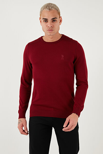 U.S. Polo Assn. U.S. Polo Cotton Slim Fit Logo Crew Neck Sweater Men's Sweater G081Sz0Tk2226959