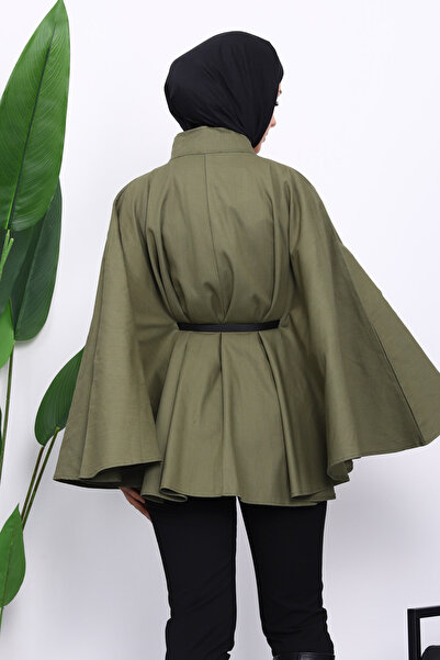 İmajButik Παντσόκα από γαμπαρντίνα με ζώνη χακί