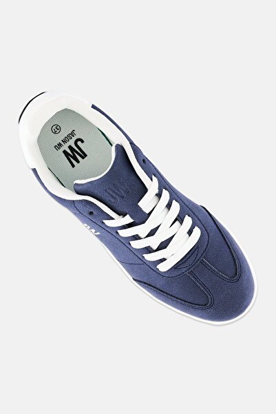 JASON WU Women Brand Logo Lace Up Casual Shoes, Navy