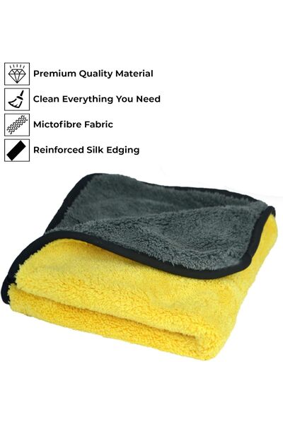 Generic AUTOGUYS 3-pack 900gsm Microfiber Cleaning Towels 40×40 cm (Multicolor)