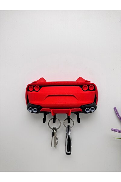 Butik 3D Printing Decorative Ferrari S12 Superfast Model Designed Keychain