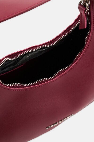 Vince Camuto Women Riviera Brand Logo Shoulder Bag, Claret Red