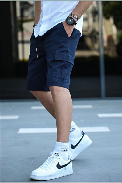 SERAZAT Cargo Pocket Pcs Shorts Cotton Stretch Fabric Pants Capri