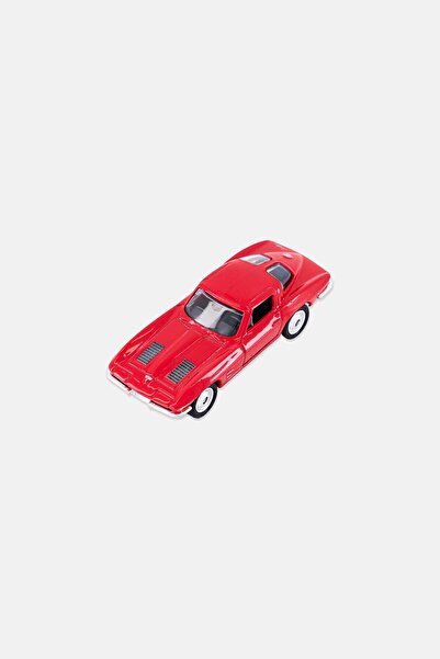 WELLY Nex 1963 Chevrolet Corvette Diecast Model Mini Car, Red