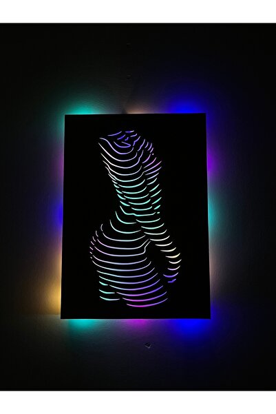Elz Lazer Rgb Led Işıklı Kadın Figürü