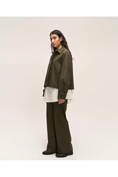 QOOQ STORE QOOQ KISA TRENÇ HAKİ