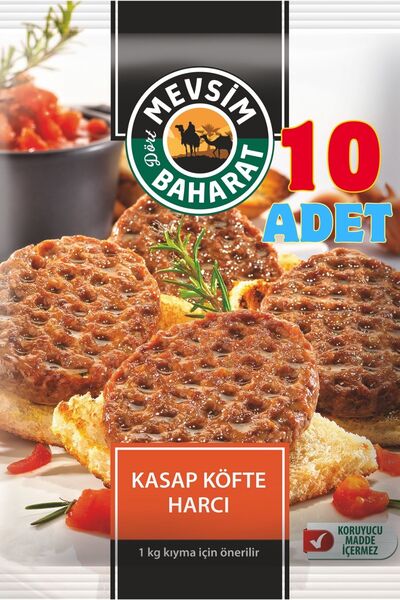 Dört Mevsim Baharat 10 Adet Kasap Köfte Harcı 100gr – Pratik Kasap Köfte Baha...