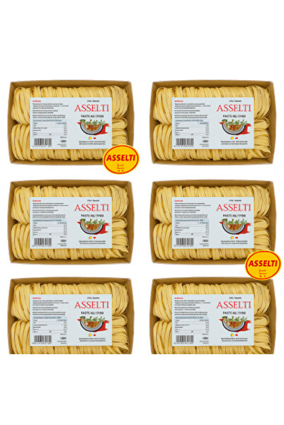 Asselti L'italia in Romania Set 6 x Tagliatelle Asselti Pasta all'Uovo 250 g – Paste autentice italiene artizanale
