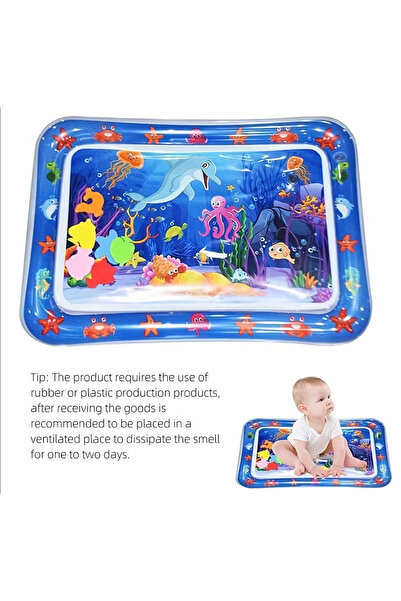Generic Octopus Inflatable Water Play Mat for Babies -Tummy Time Floor Toy with Floating Sea Animals