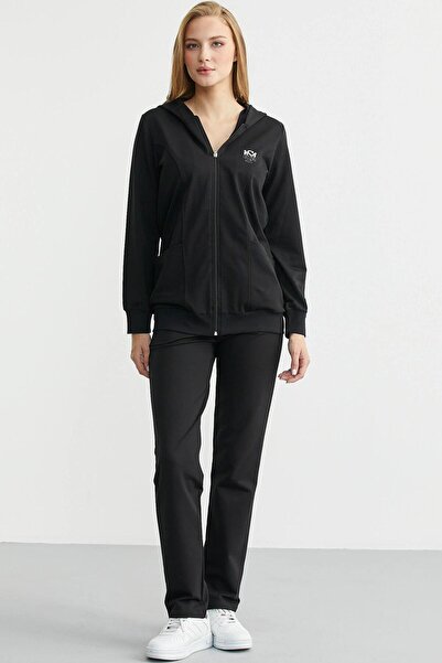 Sementa 76495 Hooded Zippered Large Pocket Tracksuit Set