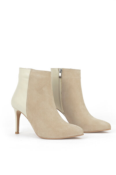 Ziya , Women's Genuine Leather Boots 1531030Z25104 Sand