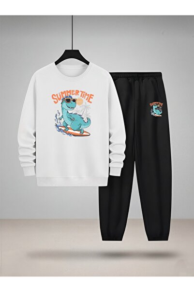 LORVEX Set de trening și bluză pentru copii tricou SUMMER TIME Imprimat cu 3 ...