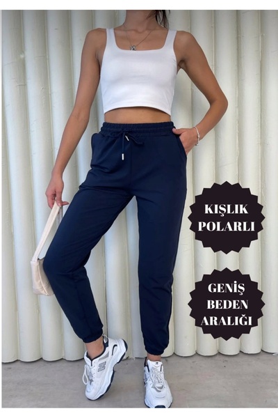 ALKY STORE Battal Beden Polar Dalgıç Eşofman – Yüksek Bel Rahat ve Esnek