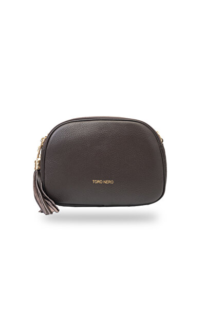 Toro Nero Women's dark brown genuine leather bag Lara