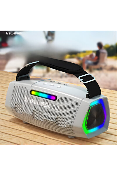 blueseed BS-602 Bluetooth Speaker Yüksek Kalite RGB Işıklı Müzik Bombası