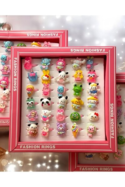 ACQUA BELLA Figürlü Kız Çocuk Yüzük – Ayarlanabilir, Renkli Tasarım