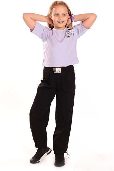 Toontoy طقم بناتي مكون من قطعتين: تي شيرت مطبوع بأكمام قصيرة وسروال رياضي بخص...