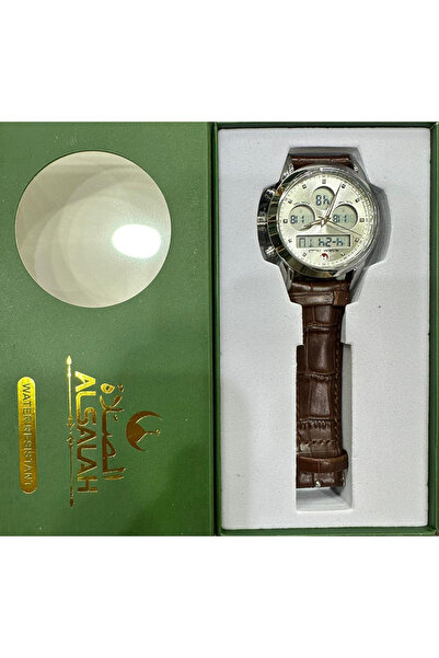 CN The elegant AL SALAH prayer clock combines classic design with modern technology to remind you of prayer times.