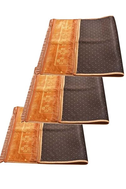 Generic 3 Pieces Extra Large Beige Islamic Prayer Mat Musalla