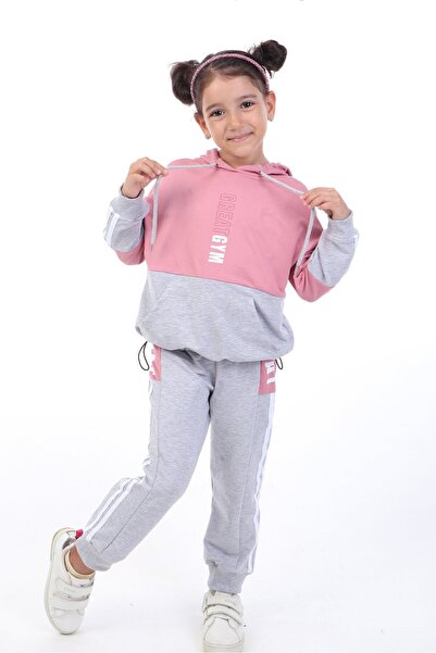 Toontoy Girl's 2-Piece Set: Hooded Pocket Sweatshirt & Jogger Sweatpants with...