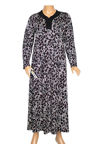 HESNA Women's Minel Plus Size Cupped Length Black Dress Pattern 26