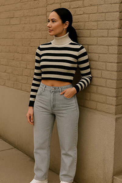 XRAY JEANS Women's Casual Loose Wide Leg Gray Baggy Jeans