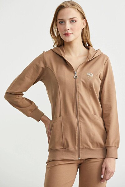 Sementa 76495 Hooded Zippered Large Pocket Tracksuit Set