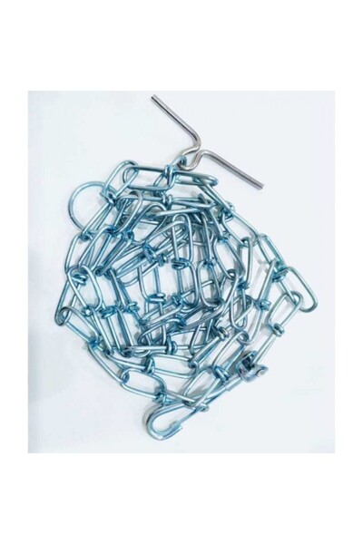 PADO سلسلة ربط الزنك بمشبك واحد للكلاب (3 مم × 180 سم)