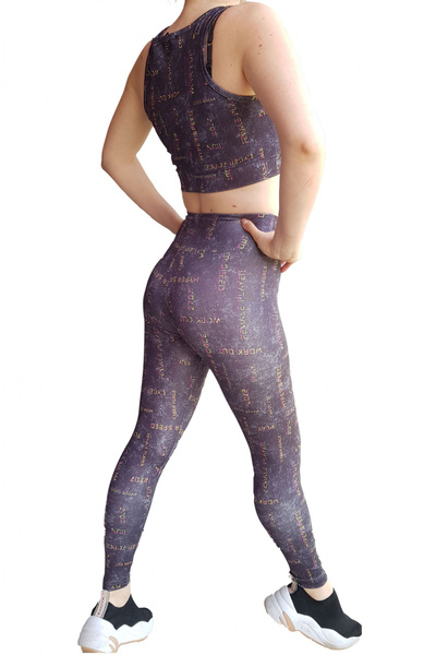 embody Women's fitness set, 2 pieces, fit, shaping, bustier and pants, Platinium grey