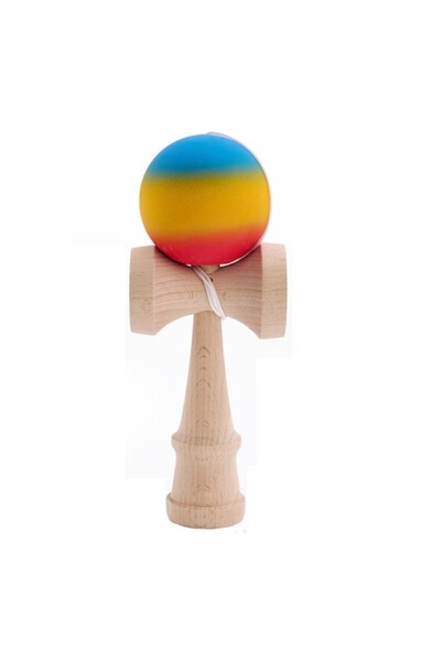 xpress sales Professional Kendama, wood with grip, 18 cm, Tricolor Vibe