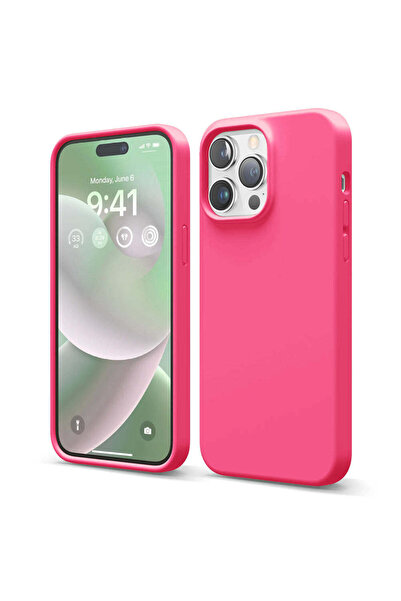 Casey Studios Husa Soft Silicone iPhone 14 Pro Max, Microfibra in Interior, d...