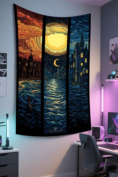 RUGRUMBA غطاء جداري عمودي للاعبين - تصميم مخصص للألعاب، قماش عالي الجودة، سجا...