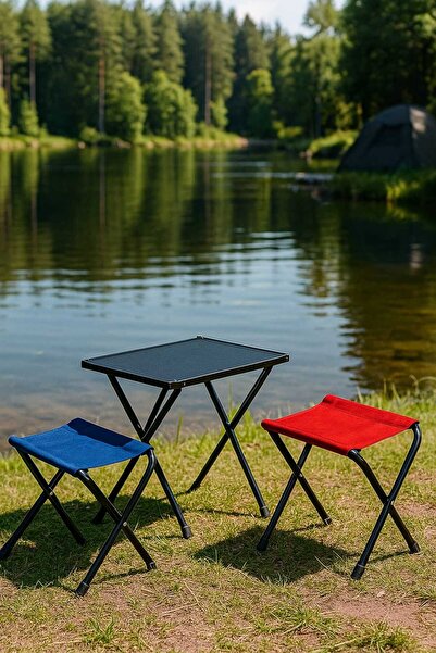 GEKGOTA Tekli Metal Kamp,Balıkçı ve Piknik Taburesi