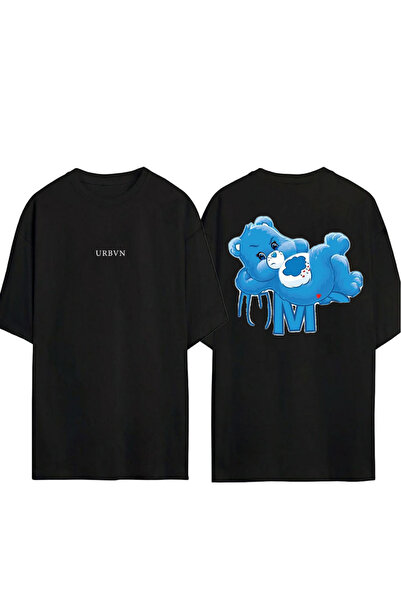 urbvn Μπλουζάκι M 1 με στάμπα σε μαύρο χρώμα, oversized