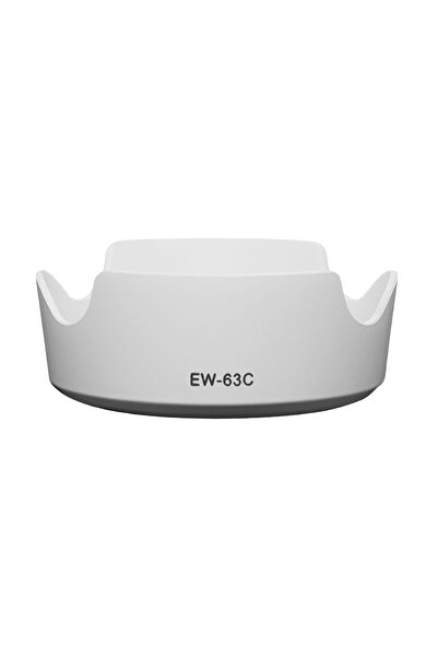 FotoManiac Photo lens hood type EW 63C White compatible with Canon EF-S 18-55mm IS STM, RF 24-50mm IS STM