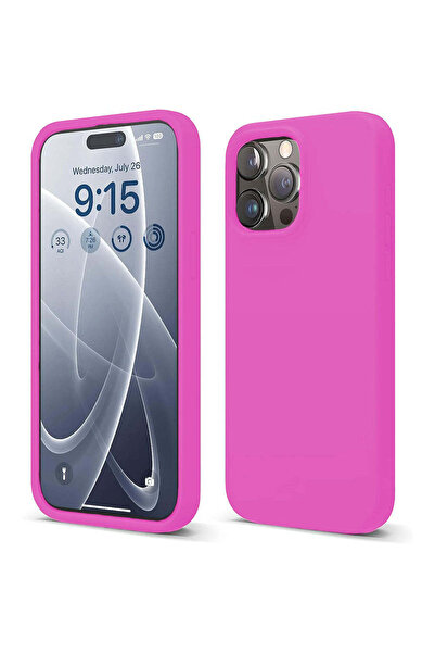 Casey Studios Husa Soft Silicone iPhone 15 Pro Max, Microfibra in Interior, d...