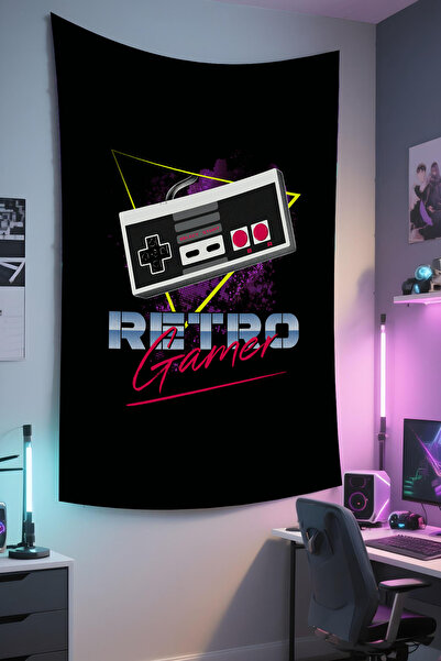 RUGRUMBA Tapiserie verticală pentru gamer – tematică pentru jocuri, țesătură ...