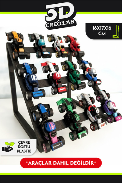 3Dcreo.lab Yapı Oyuncak F1 Minifigür 12'li Stant