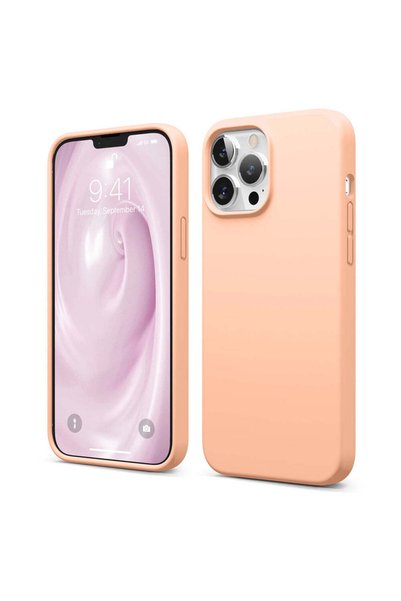 Casey Studios Husă de silicon iPhone 13 Pro Max, cu microfibră, subțire, de p...