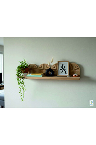 Tiydem Children's Room Bohemian Style, Nordic Style Decorative Wall Shelf, Natural Kiln-Dried Pine Wood