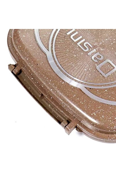 ABAREEK The Daisini double grill pan is a non-stick pan designed for grilling, frying, and roasting (36 cm).