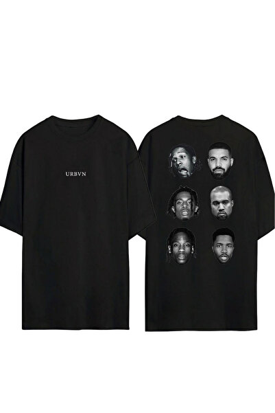 urbvn Μπλουζάκι Trap Stars με στάμπα σε μαύρο χρώμα και oversized γραμμή