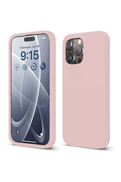 Casey Studios Husă de silicon iPhone 15 Pro, cu microfibră, subțire, de prote...
