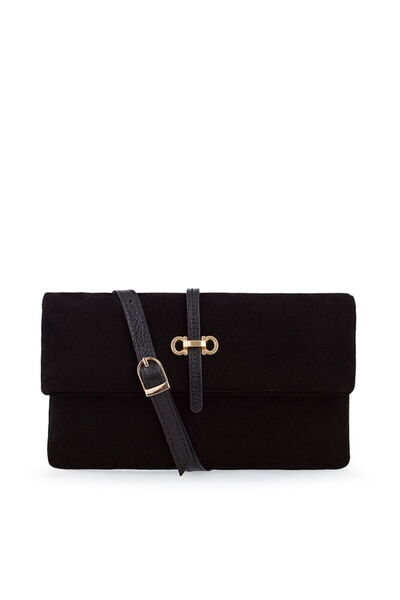 Bilik Deri Exclusive Black Women's Portfolio & Clutch Bag Blm P-02-Sü