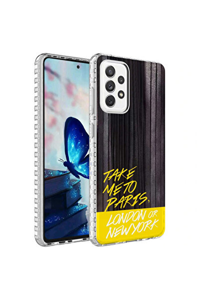 one depot only for quality life جراب سامسونج A52 غطاء سيليكون أنيق بنمط ملون مع حافة وسادة هوائية