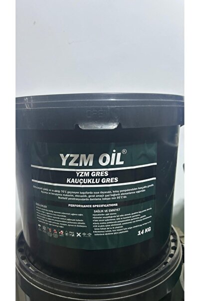 GenelTedarik YZM OIL Yeşil Kauçuklu Gres Yağı 14 kg
