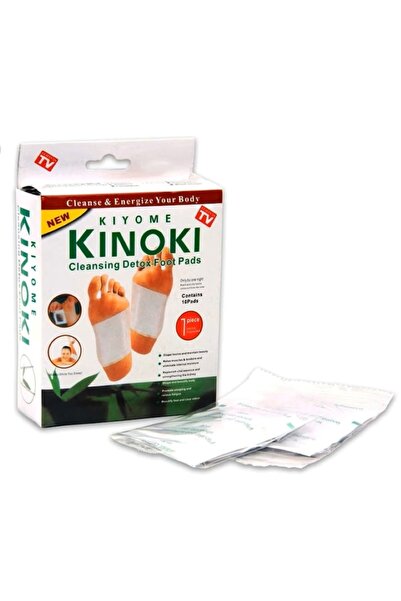 Kinoki Set 100 Plasturi Detoxifiere Tip cu Turmalină, Oțet de Bambus și Vitam...