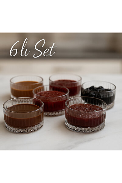 COCEM Comer 6’lı Cam Mini Çerezlik Seti | Şık Sunum ve Kahvaltı Sofraları İçi...