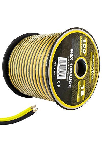 megavox MGX-18GAUGE Hoparlör Kablosu Silikon 18GA 100 Metre